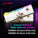 JUHOR Memoria Ram DR5 RGB 16GB 6400MHz Desktop Memory