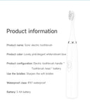 Electric Toothbrush for Adults Soft DuPont Bristle Portable