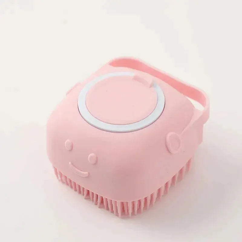 Bath Brush Massage Gloves with Silicone Comb Shampoo Box