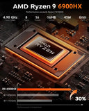 ACEMAGIC AMD Ryzen 9 6900HX Gaming Laptop 16GB LPDDR5 512GB SSD Up to 4TB 16 Inch FHD IPS Display Radeon 680M WiFi 6 Windows 11