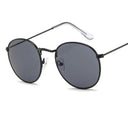Vintage Metal Round Frame Sunglasses for Women Classic Style