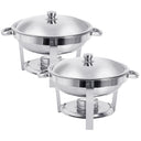 Pack Chafing Dish Buffet Set Stainless Steel With Food Pan