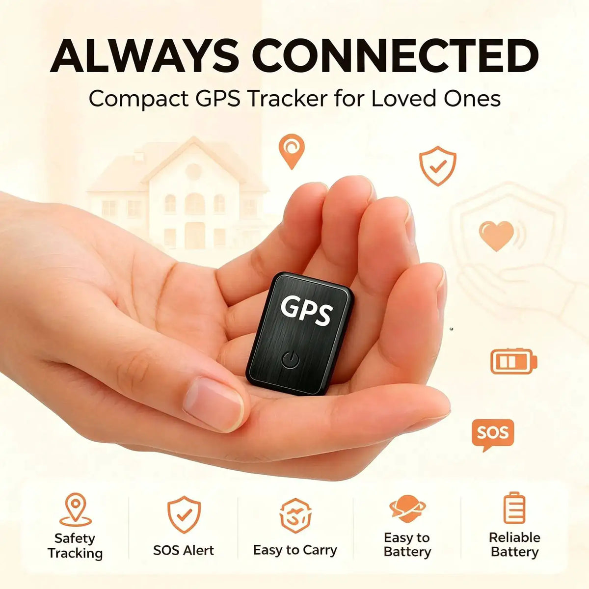 Mini GPS Tracker, Hidden ‑Time GPS Locator Y8 Standby — product view 1
