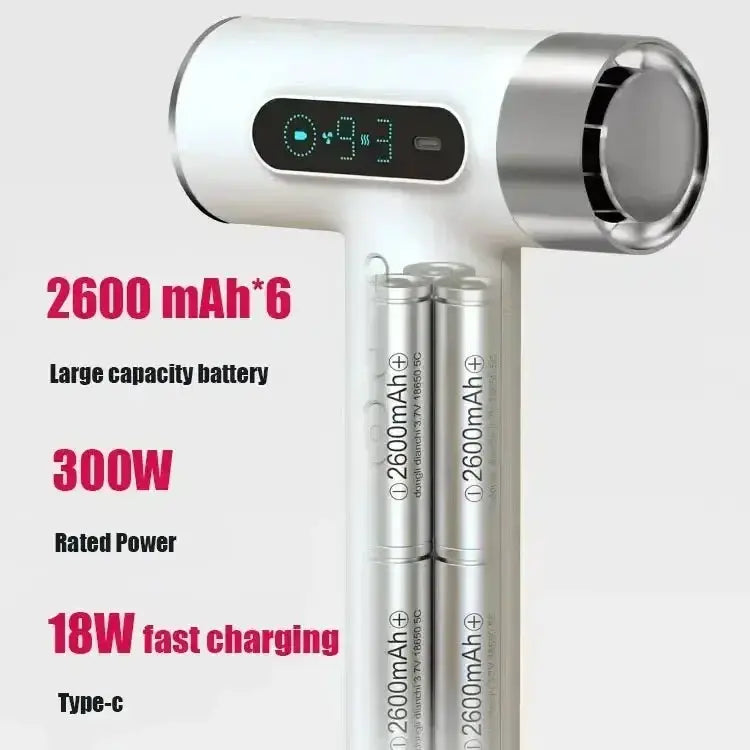 High Speed 100000RPM Wireless USB Charging Hair Dryer