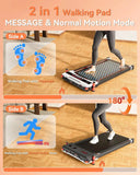 Double Side Massage Walking Pad Treadmill With Adjustable Incline