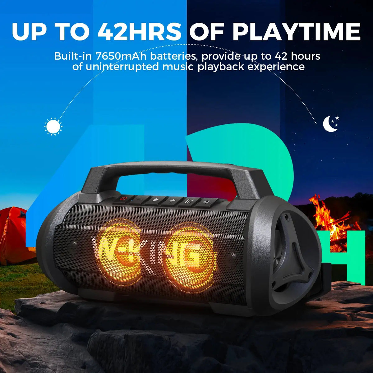 W KING Portable Waterproof Speaker — product image 6