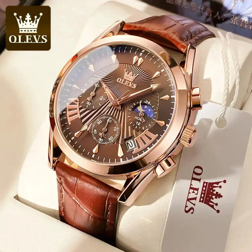 Chronograph Luxury Sports Watch for Men Waterproof