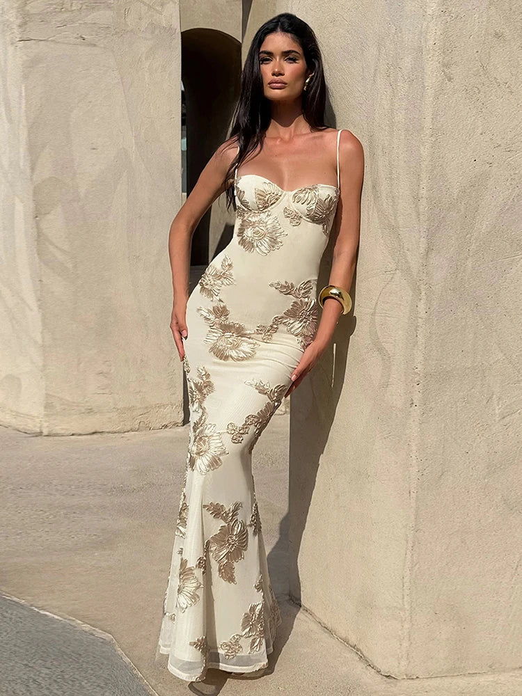 NIBBER Backless Bandage Dress