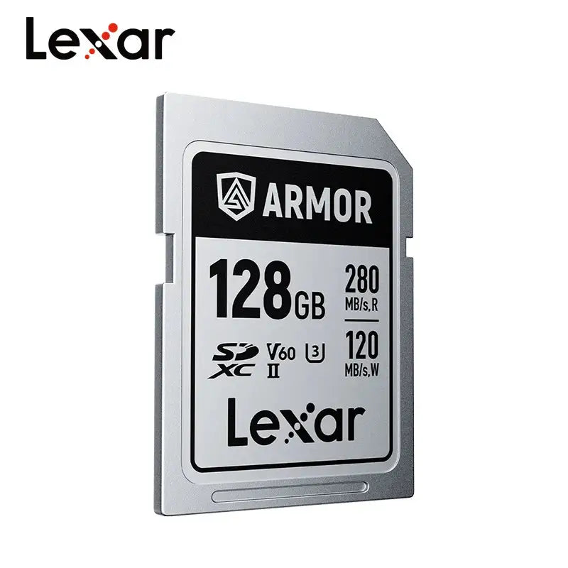Lexar ARMOR SILVER PRO SDXC UHS-II Card V60 SDXC Memory Card 128GB 256GB Max 280Mb/s High Speed 6K Video Card for Camera