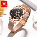 Olevs Stainless Mesh Womens Watch
