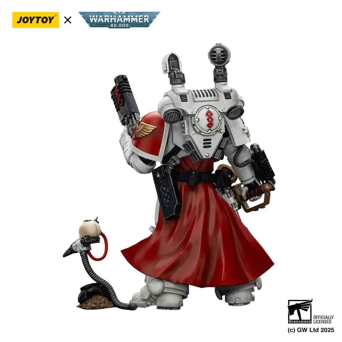JOYTOY Warhammer 40K Action Figure 1/18 Blood Angels Sanguinary Priest with Heavy bolt pistol, chainsword and narthecium figures Toys
