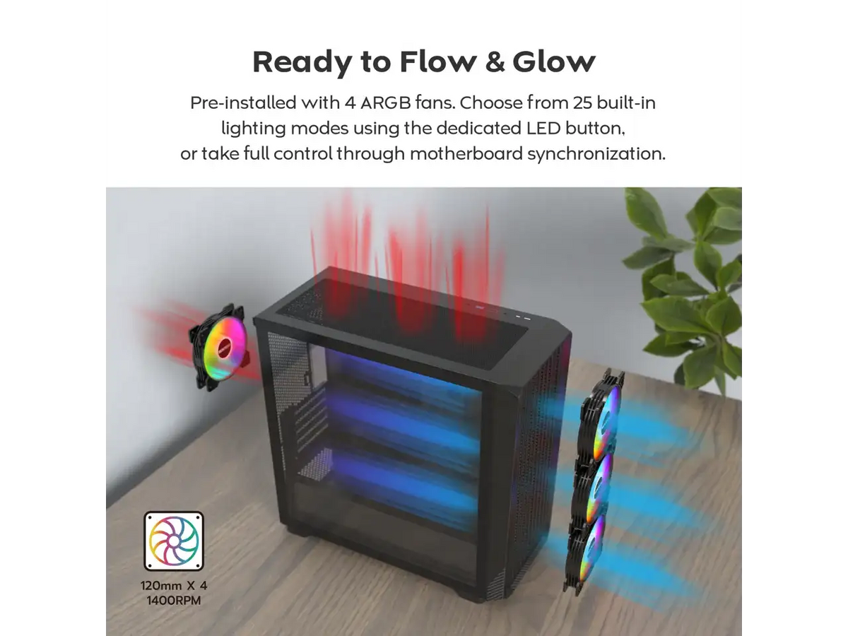 Montech Micro Atx Gaming Case — product view 5