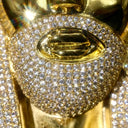 Hip Hop Pendant Necklace, Iced Out Jesus Head Design, Party