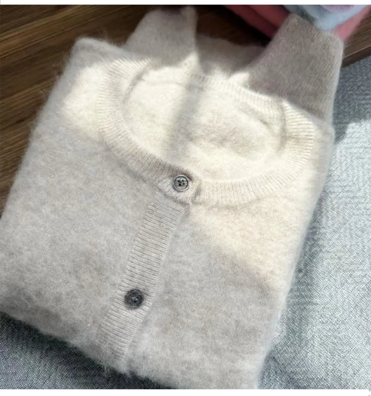 Knitted Wool Knit Cardigan