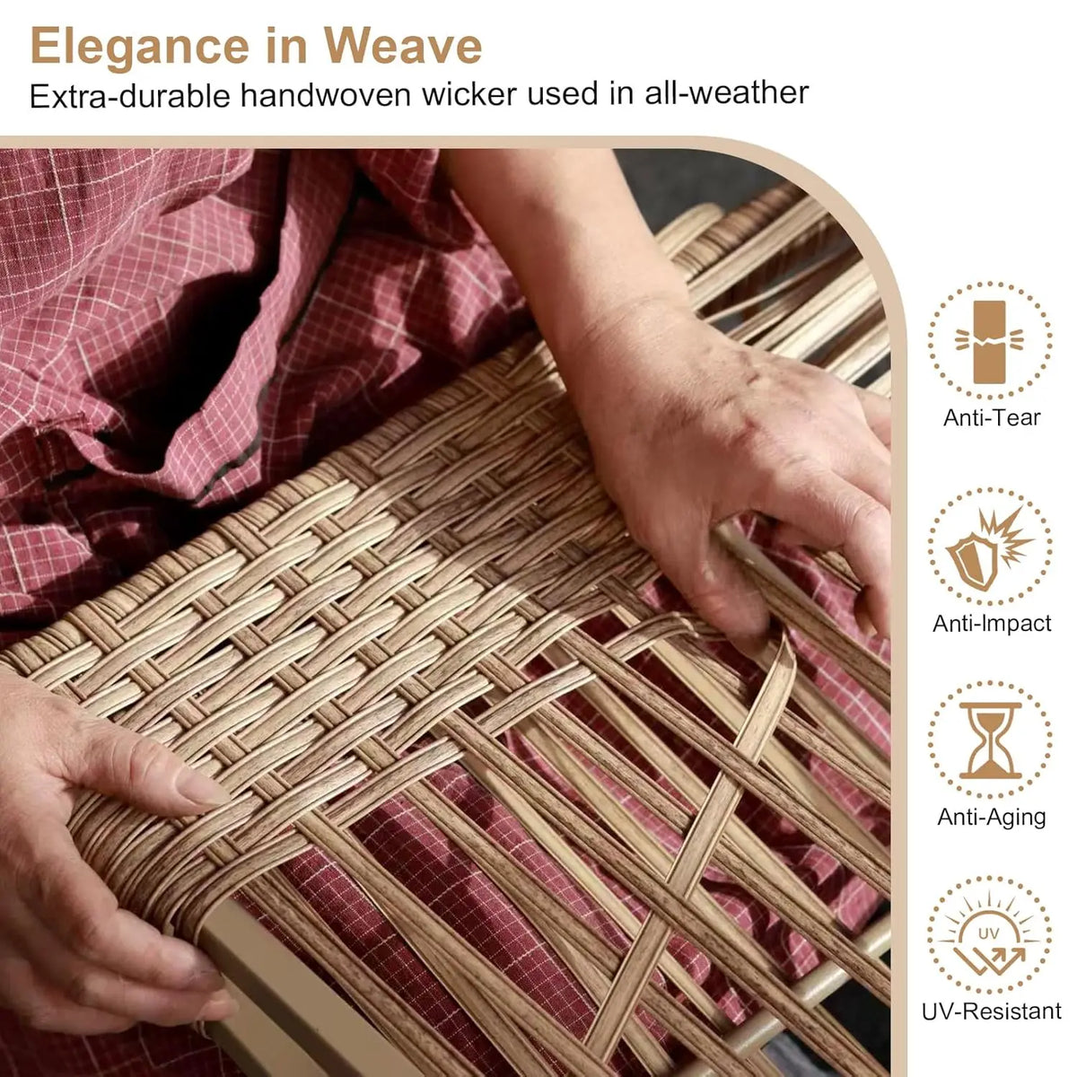 Glass Rattan Table