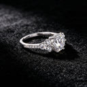 Elegant Gold Plated Moissanite Ring