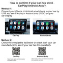 2026 Wireless CarPlay Adapter 2 in 1 Plug and Play Dongle for Apple Android