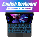 Backlit Keyboard for iPad with Trackpad and Adjustable Angles