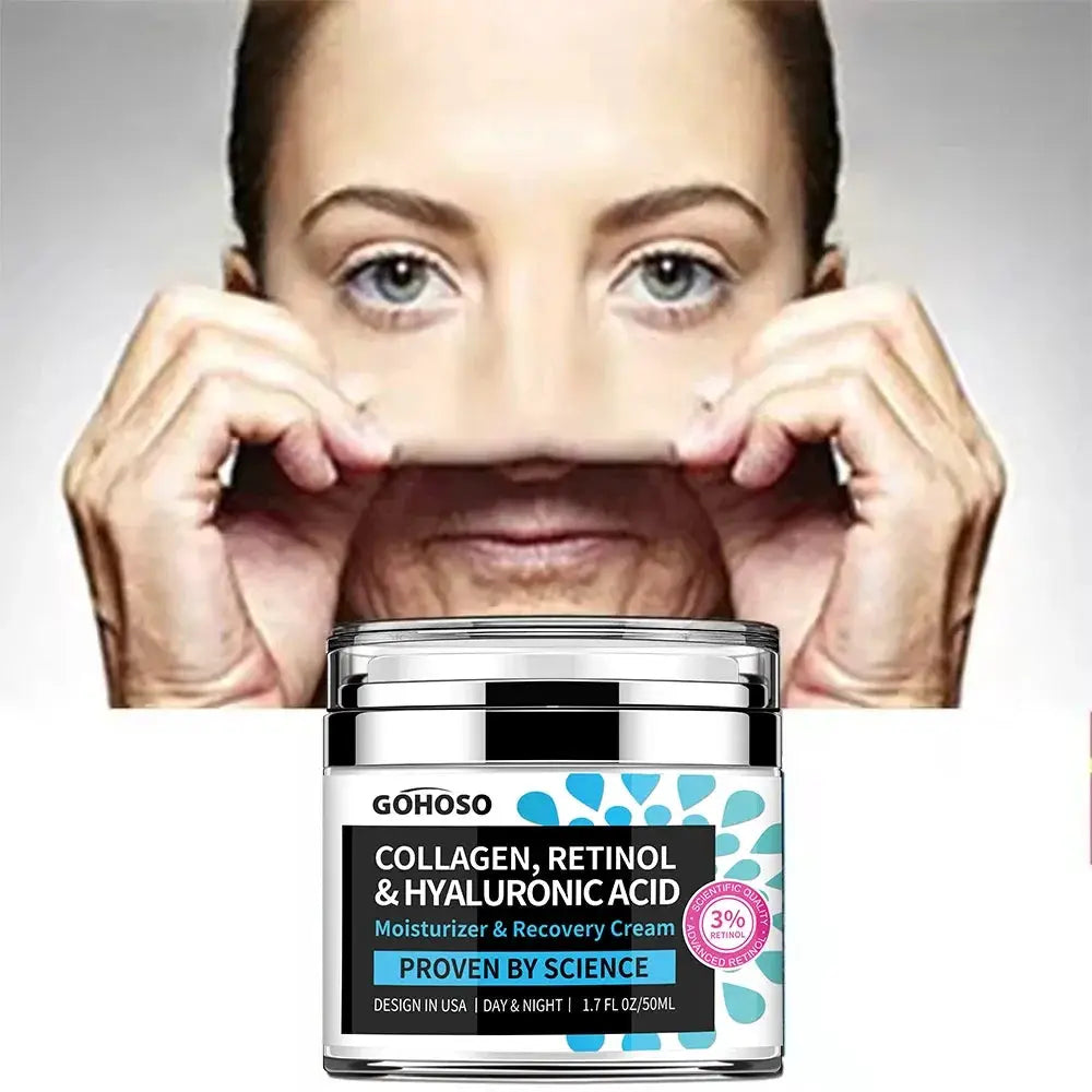 ENVISHA Face Skin Care Collagen Retinol Hyaluronic Acid Cream Firming Whitening Anti-Aging Wrinkle Moisturizing Hydrating