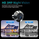Tuya 3MP Wireless Peephole Camera With 4.3 Inch LCD Night Vision See Visitors