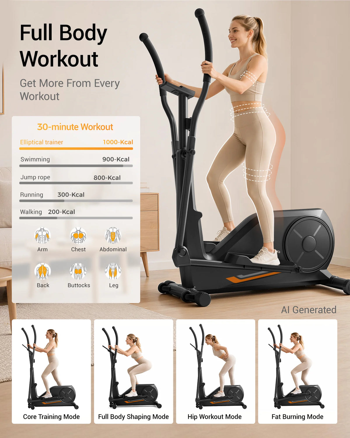 ROBORE ET30 Elliptical Exercise Machine