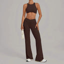 Yoga Set Women 2pc High Waist Crop Top Gym Ready