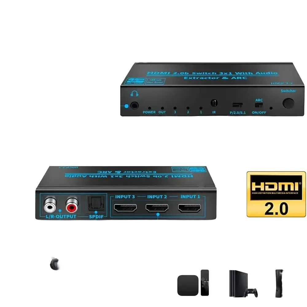 HDMI Switch - Extracts HiFi Audio — product view 1