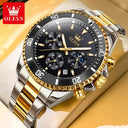 Olevs Men Diving Watch Moon Phase
