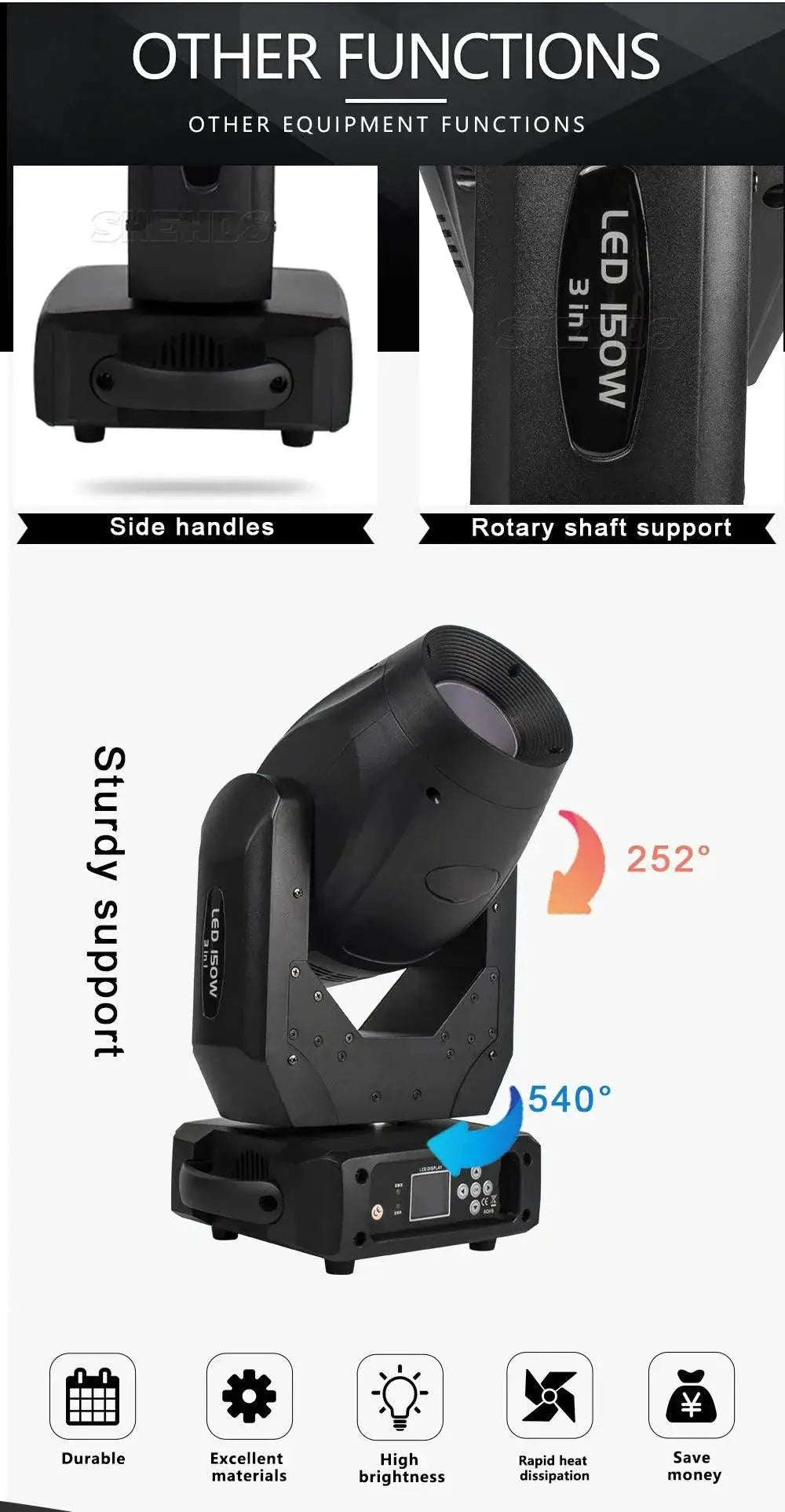 Versatile LED Moving Head Light for DJs — product view 18
