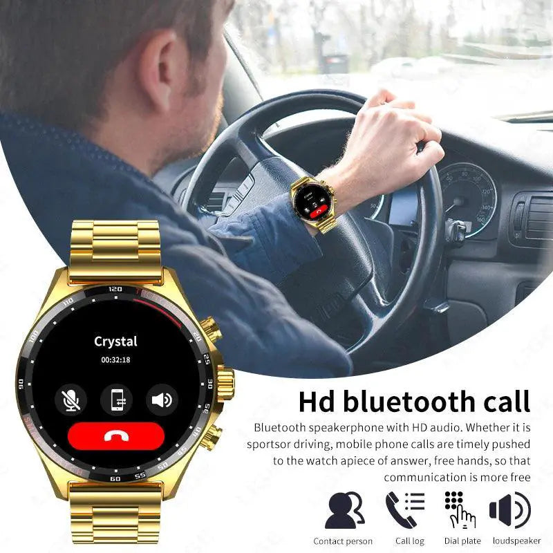 Porsche Inspired Luxury Smartwatch for Men Health Tracker