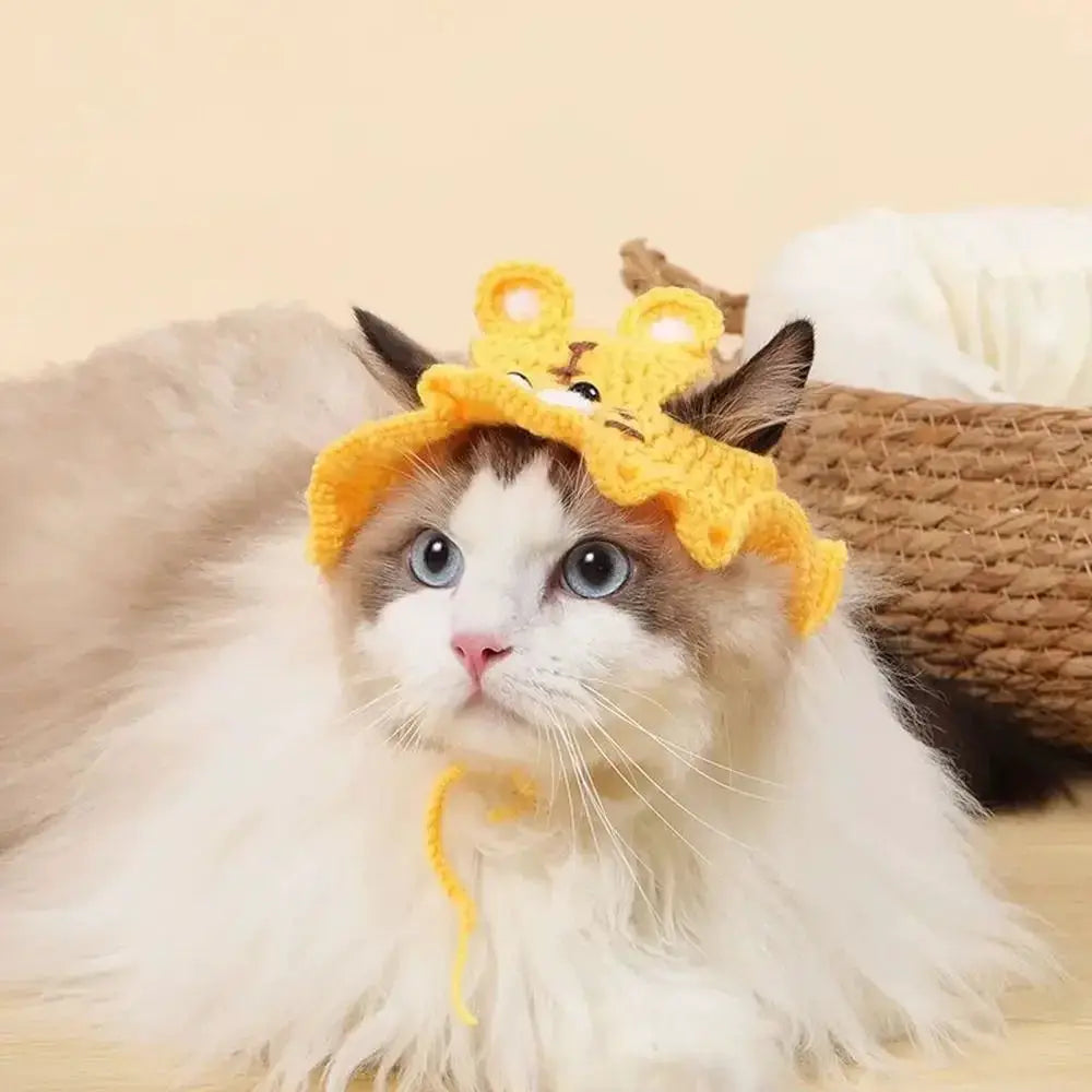 Decoration Cute Flower Cat Hat For Pet Cosplay Photo Props