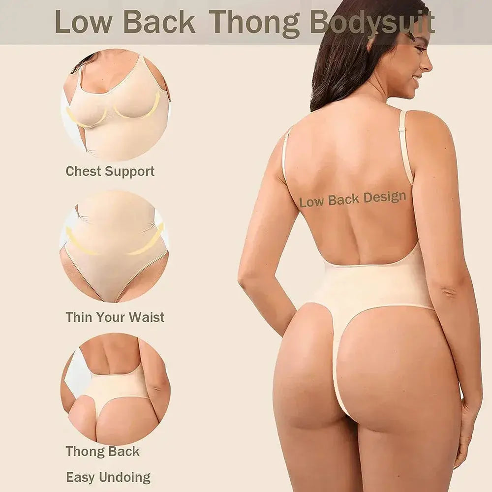 Backless Shapewear Bodysuit For Women Tummy Control