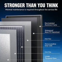 RVPOZWER 100W Solar Panel 12V Rigid