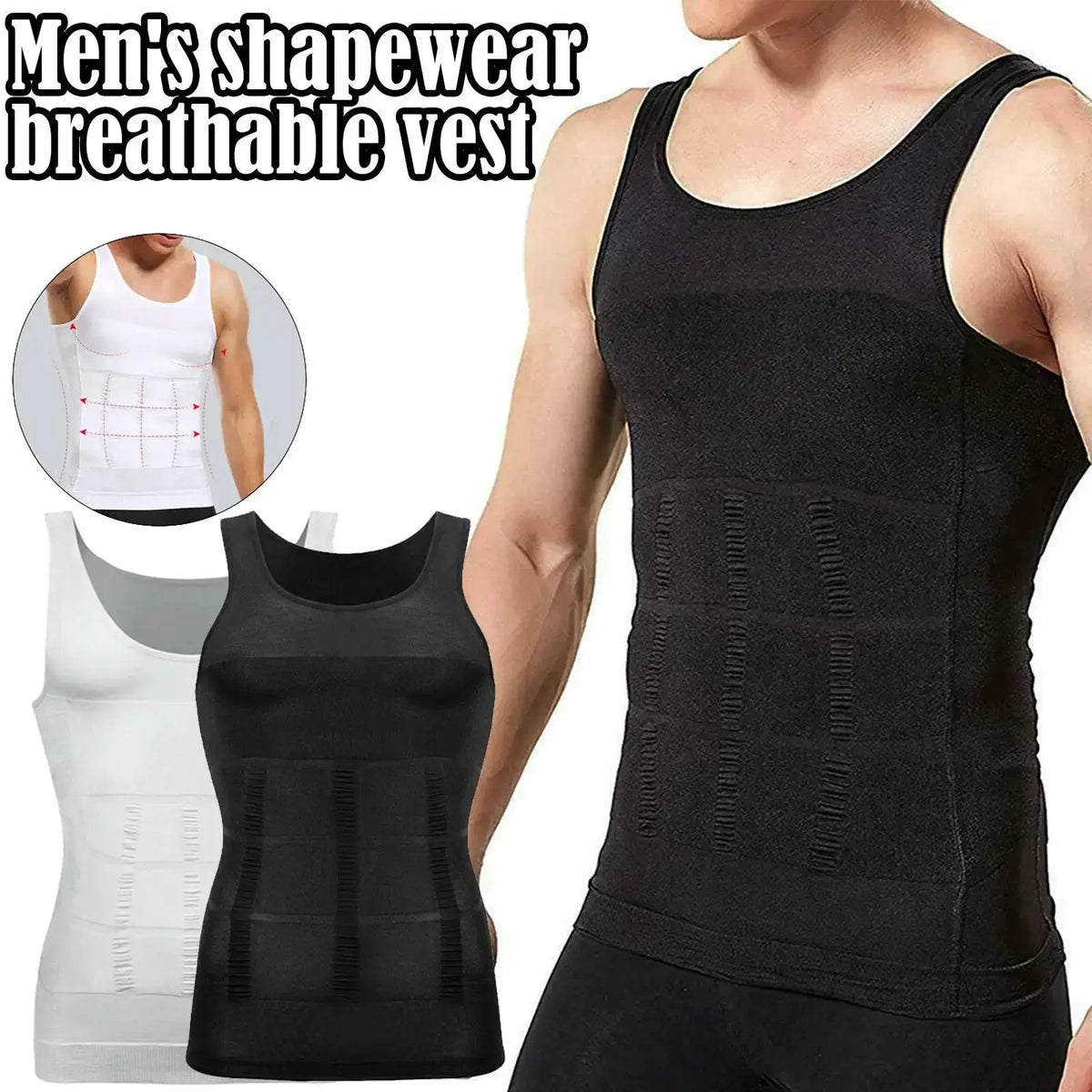Men's Tummy Control Compression Vest — product view 10