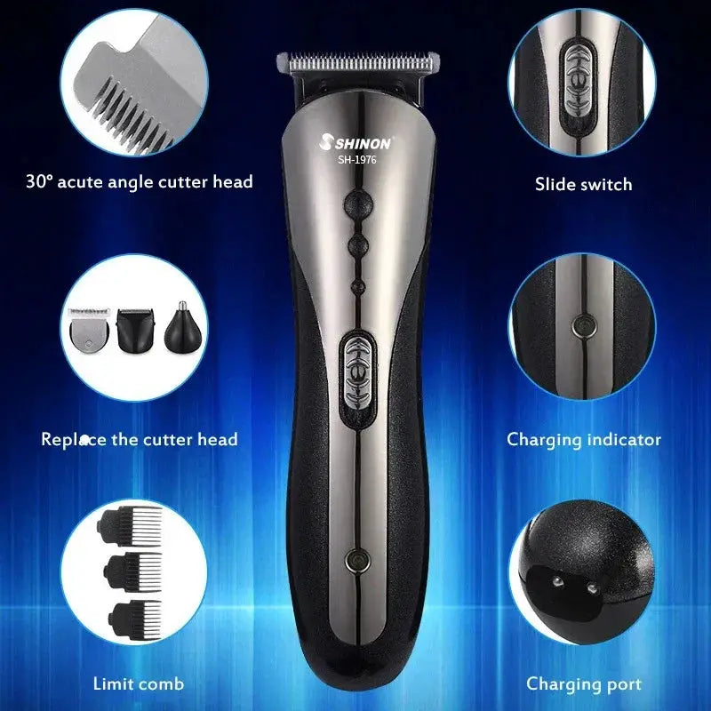 All In One 3 In 1 Rechargeable Hair Clipper And Shaver