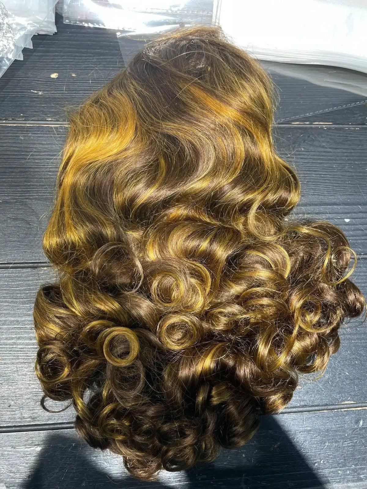 Natural Look Wig for Women Curly Bob — product view