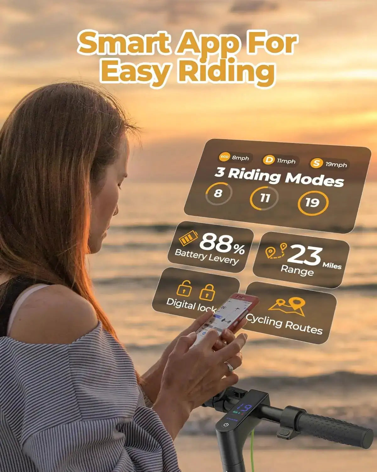 Roinside Scooter - Long Range Fold — product view 2