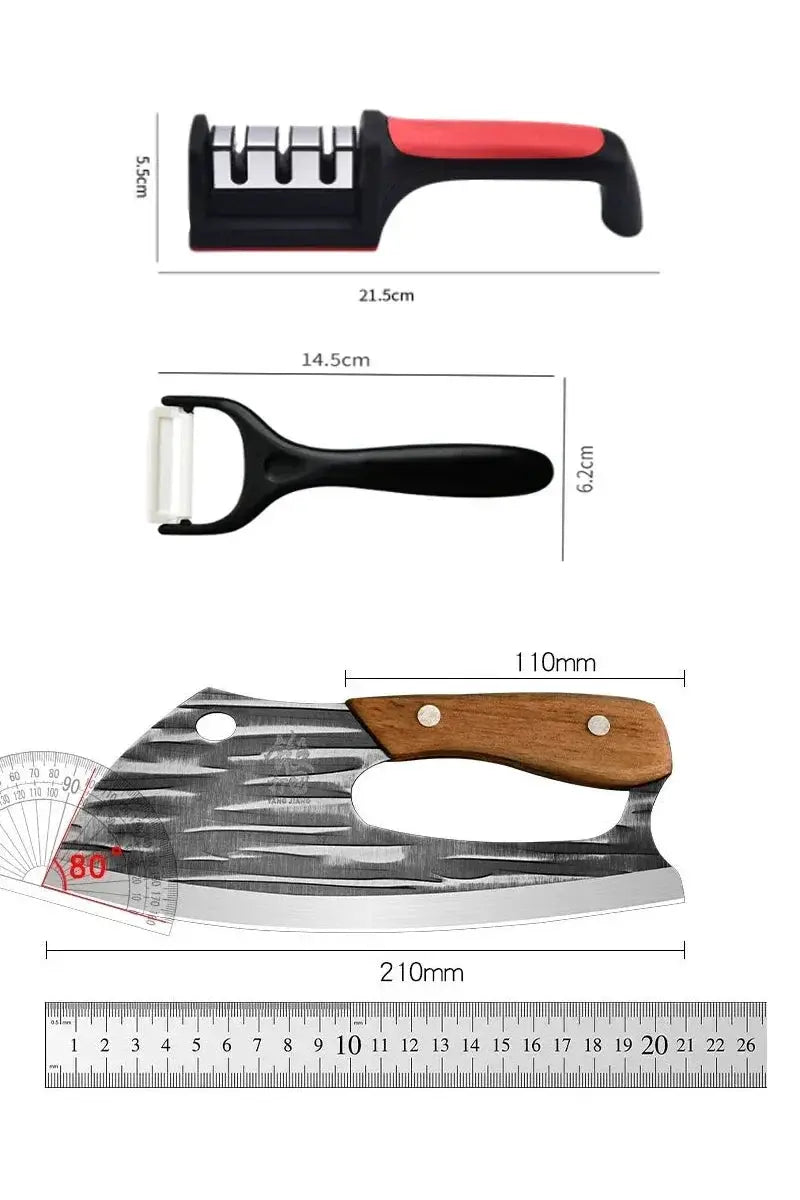 Stainless Steel Chef Knife For Kitchen Use Multifunctional - OurLum.com