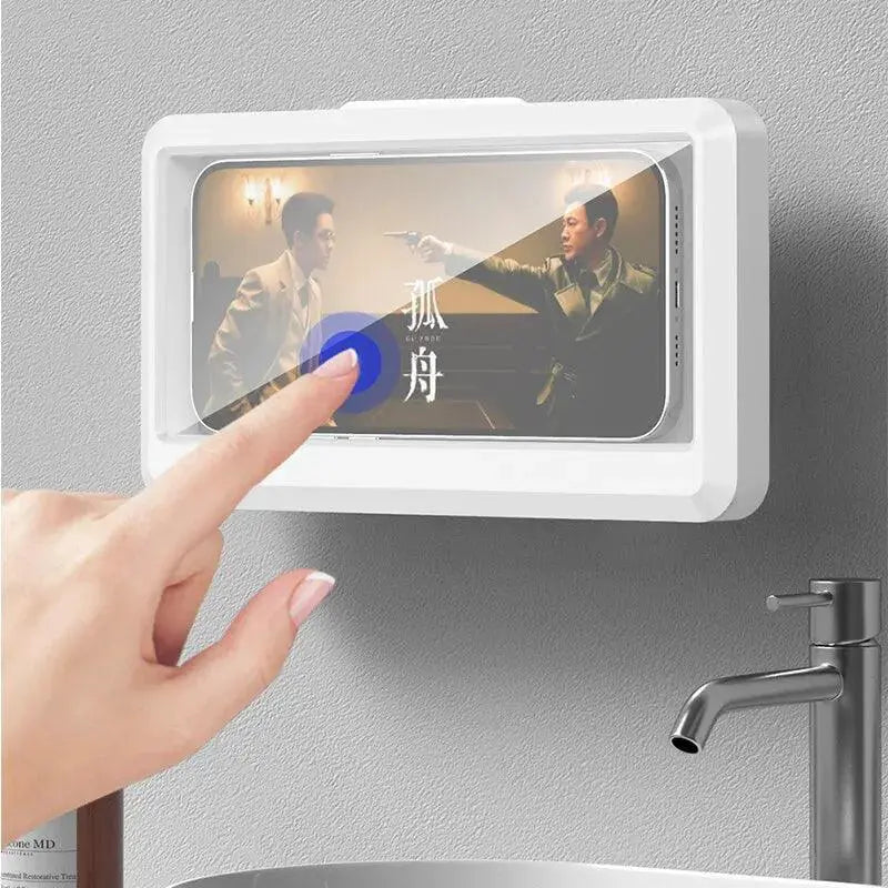 Waterproof Shower Phone Holder Storage Stand For Safe Use