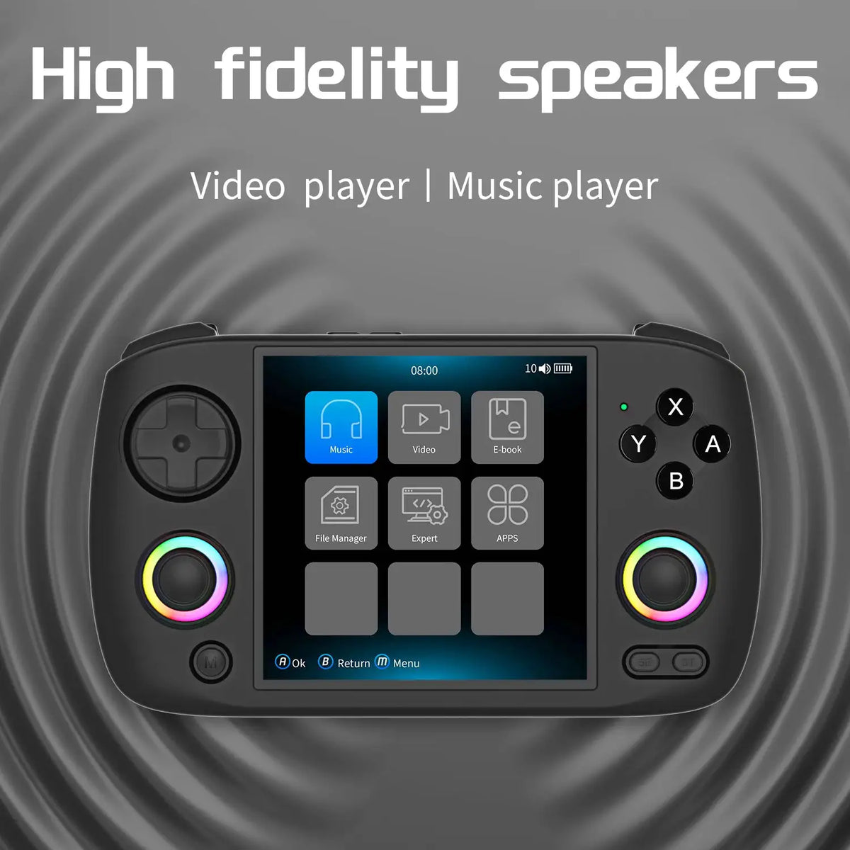 Anbernic RG CubeXX Retro Handheld Game Console 3.95" IPS 720*720 Screen Linux 64bit 3800mAh Supports 5G WiFi Streaming HD TV Out