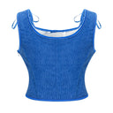 Vintage Gothic Lace-Up Corset Tank Top for Women