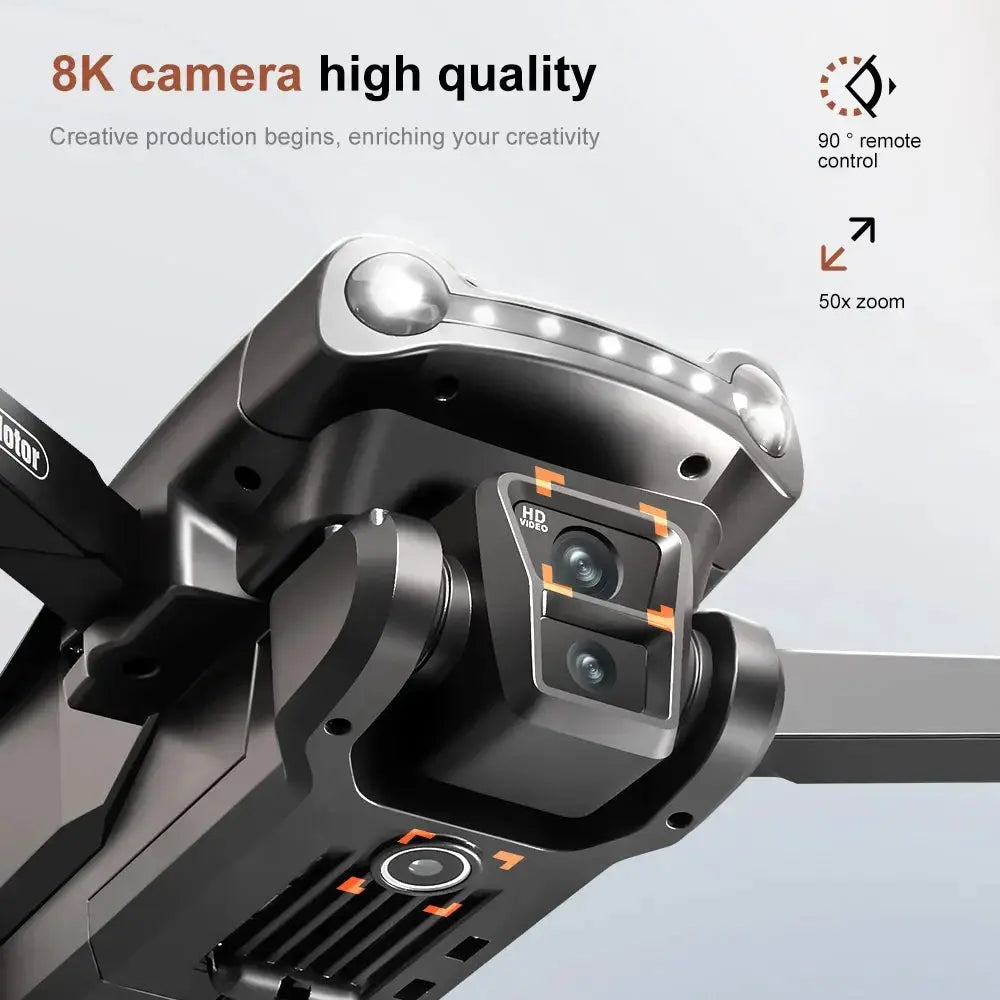 Lenovo V198MAX Drone GPS Foldable Quadcopter 8K Main Camera Dual 4K Cameras