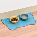 Pet Cat Bowl Mat Silicone Non-Stick Waterproof Feeding Pad Tray
