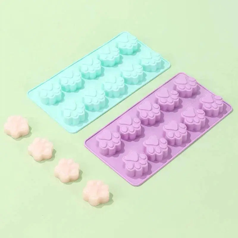 Silicone Paw Print Mold for Baking and Crafting Pets