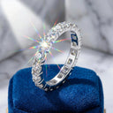 Exquisite Moissanite Anniversary Ring