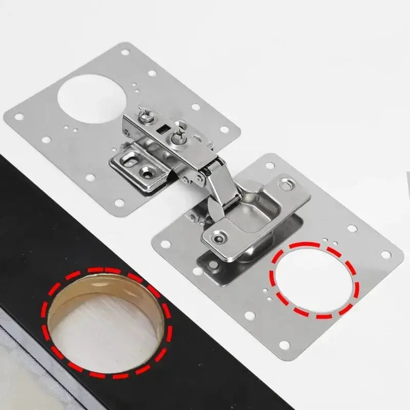 Cabinet Hinge Repair Plate Kit For Kitchen Cupboard Doors