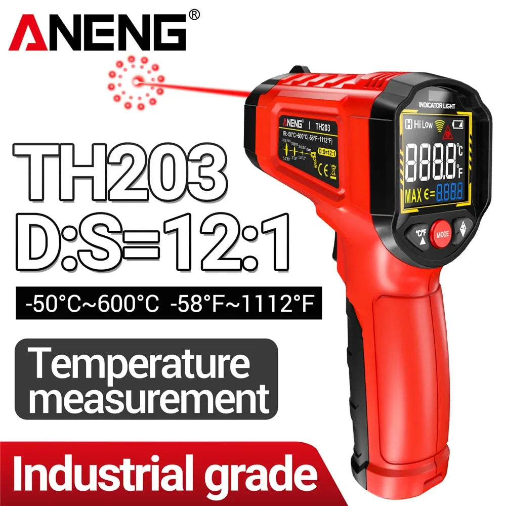 Infrared Thermometer Adjustable Emissivity Non-Contact