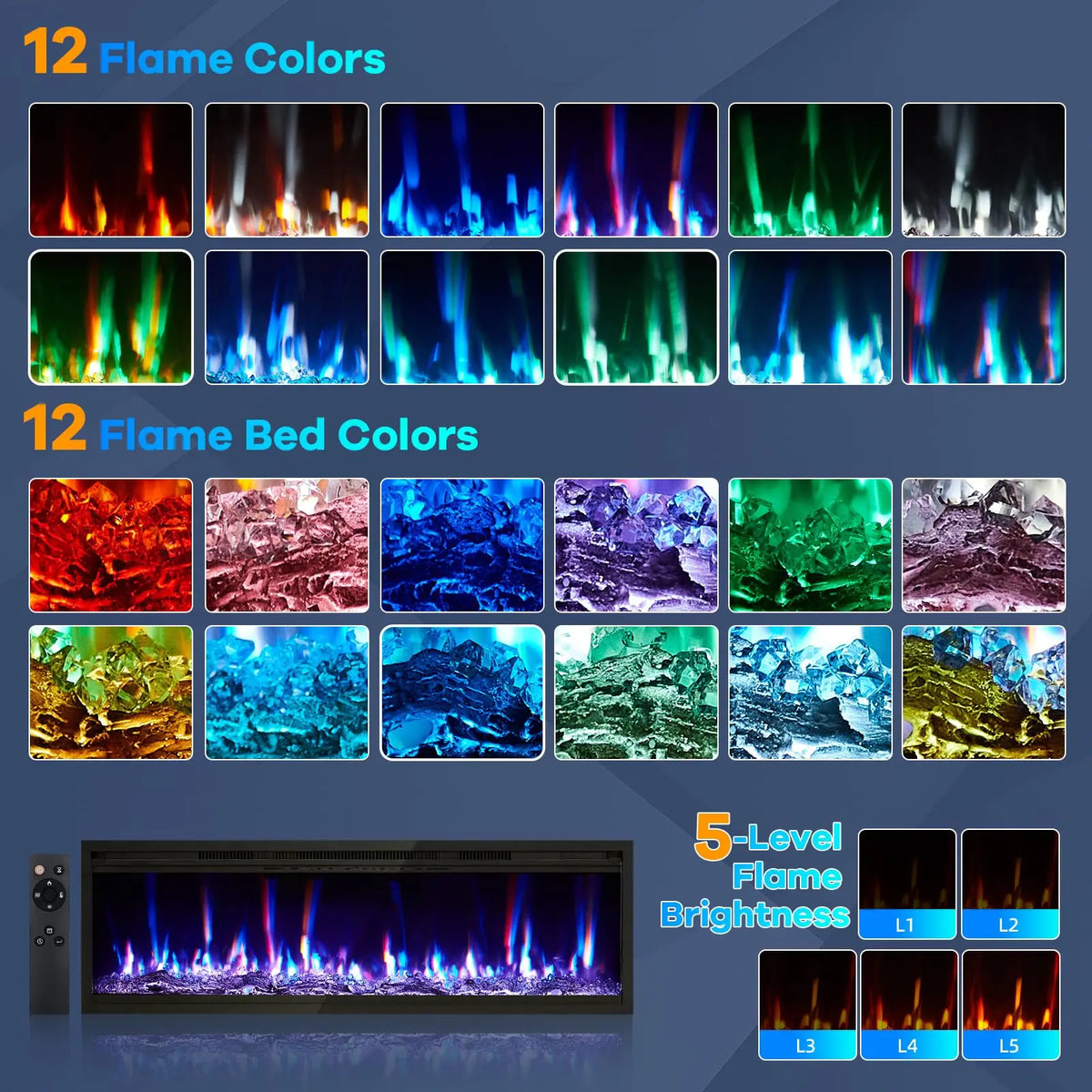 Electric Slim Fireplace