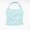 NCLAGEN Gym Halter Top Longline Strappy Yoga Wear