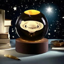 USB LED Galaxy Crystal Ball Lamp 3D Moon Light Decor
